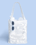 Bride Lace Tote - embroidered tote bag