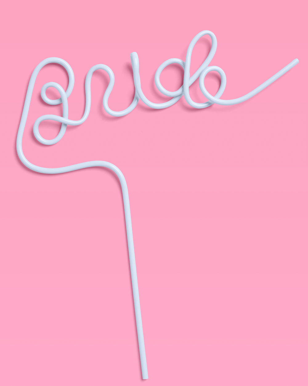 Something Blue Straw - XL blue Bride straw