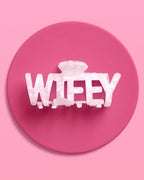 Wifey Claw Clip - white acrylic claw clip
