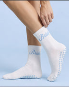Bride Pilates Sock - grippy crew sock