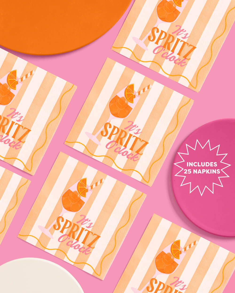 Spritz Napkins - 25 paper cocktail napkins