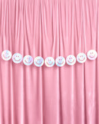 Smiley Banner - iridescent foil banner