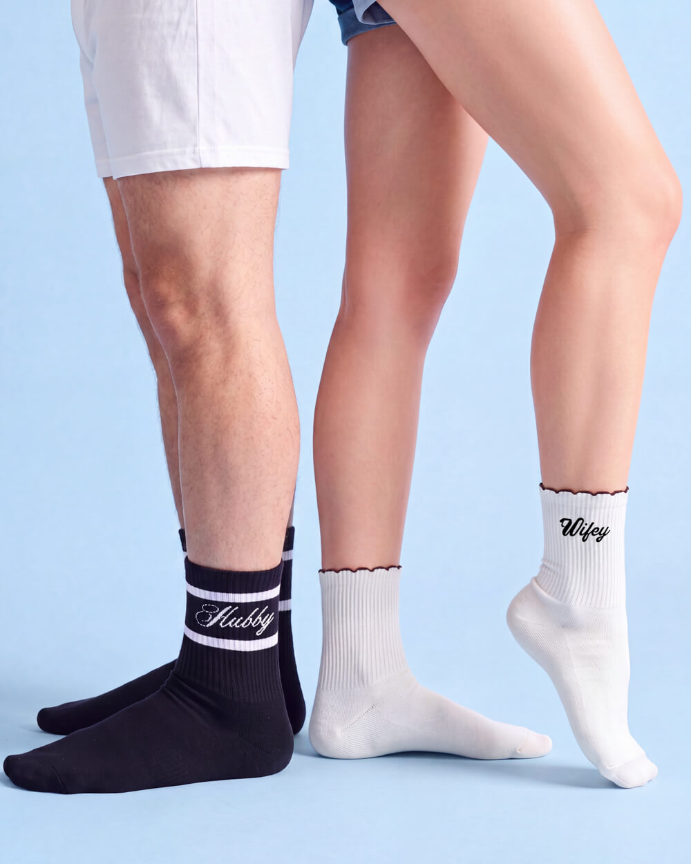 Wifey and Hubby Socks - matching newlywed socks