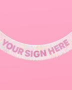 Iridescent Fringe - iridescent foil banner