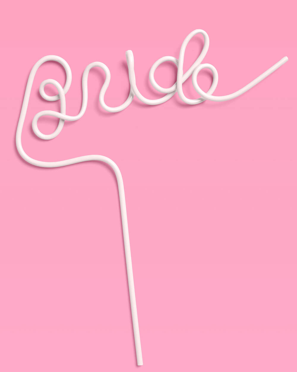 Classic Bride Straw - XL white Bride straw