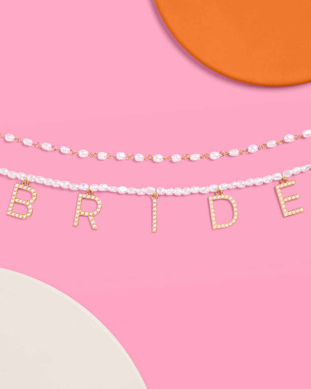 Bride Pearl Belly Chain - pearl + gold body chain