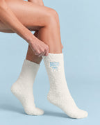 Bride Cloud Socks - fuzzy ivory socks