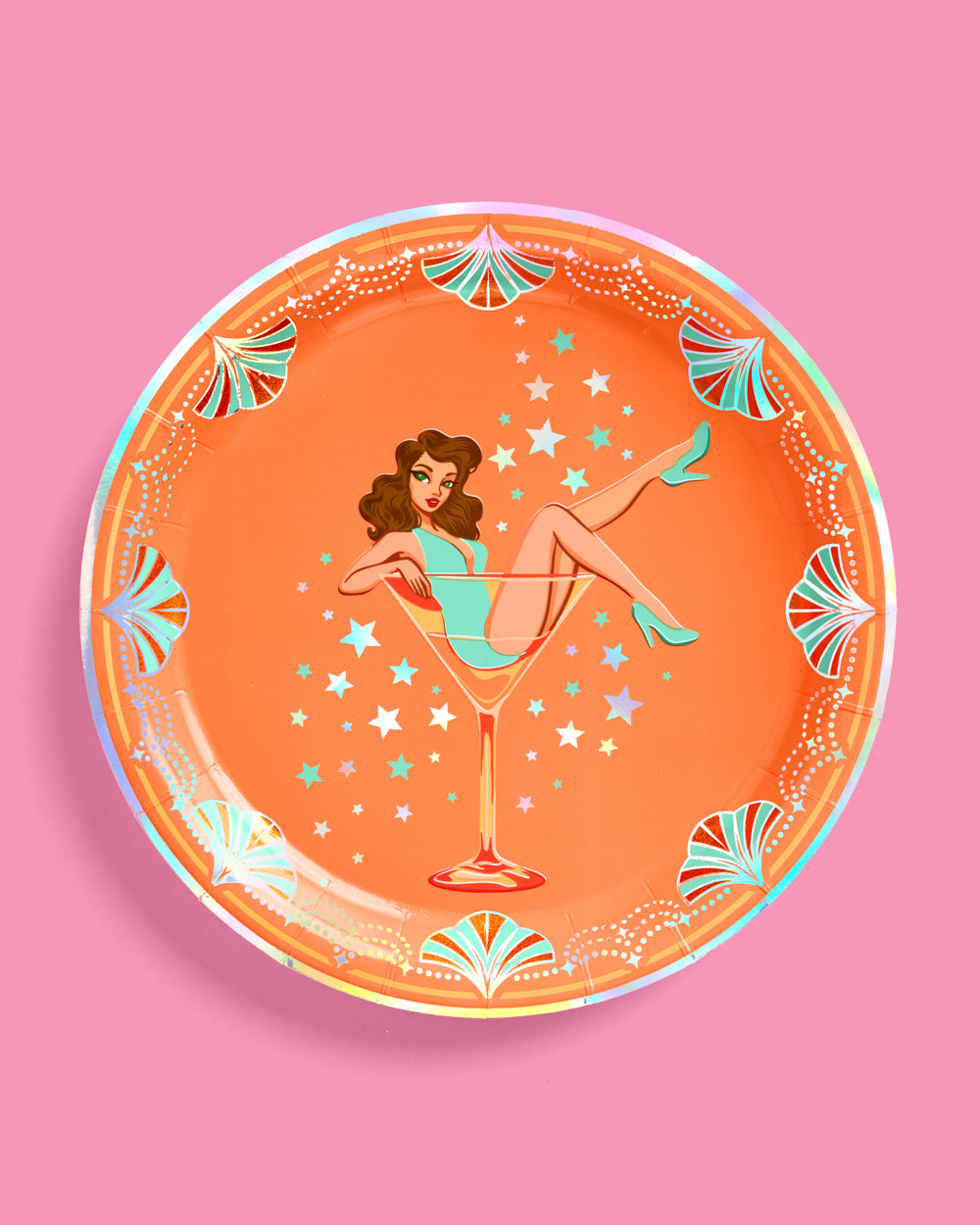 Life Of A Showgirl Plates - 24 paper plates