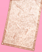 Neutral Bride Sarong - satin printed sarong