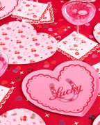 Lucky in Love Plates - 24 paper plates