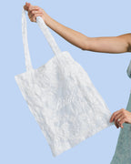 Bride Lace Tote - embroidered tote bag
