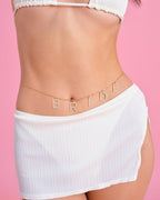 Bride Belly Chain - charm belly chain