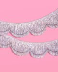 Shimmer Scallop Fringe - scalloped banner