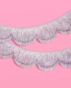 Shimmer Scallop Fringe - scalloped banner