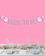 Seashells & Wedding Bells Banner - iridescent foil banner