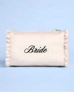 Bride Cosmetic Bag - cream embroidered bag