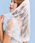Lace on Lace Veil - layered multi lace veil