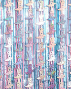 Blue Cowgirl Curtain Pack - cowgirl boot + fringe curtains