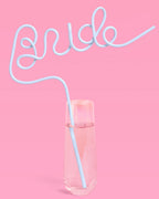Something Blue Straw - XL blue Bride straw