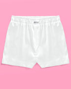 Bride Boxers - white satin shorts