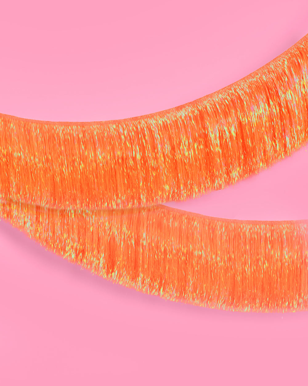 Orange Fringe Banner - iridescent banner