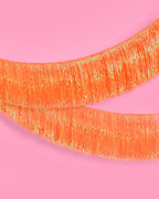 Orange Fringe Banner - iridescent banner