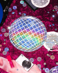 Shimmer Disco Plates - 25 foil paper plates