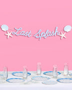 Last Splash Banner - matte blue banner