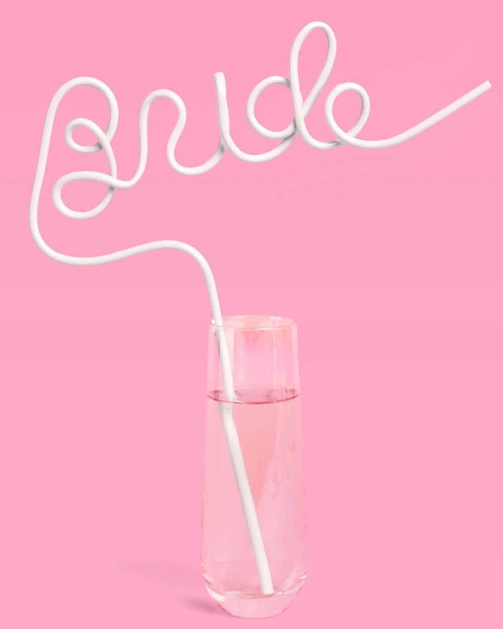 Classic Bride Straw - XL white Bride straw