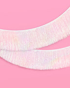 Iridescent Fringe - iridescent foil banner
