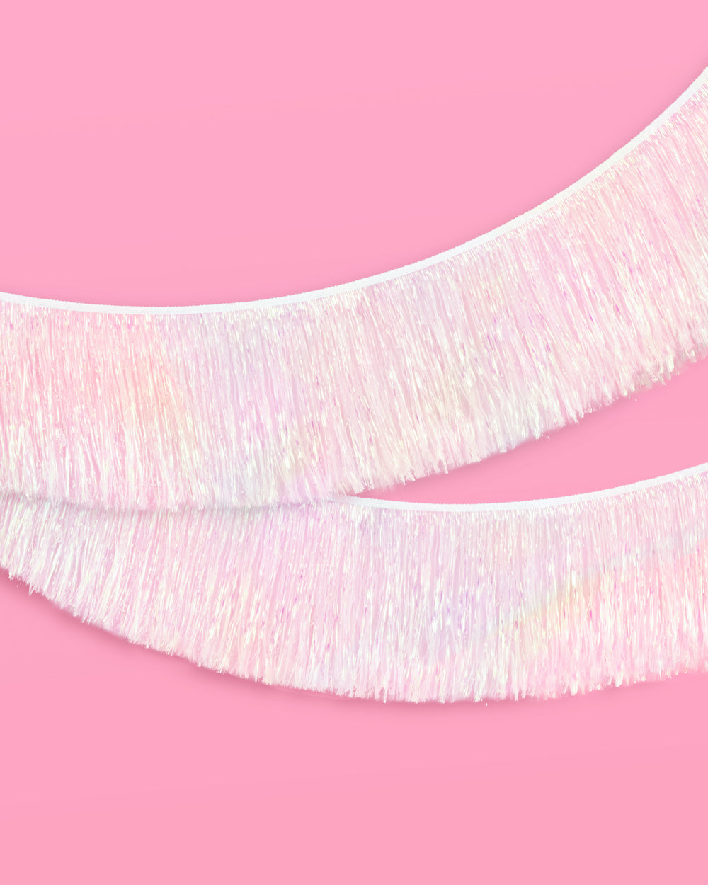 Iridescent Fringe - iridescent foil banner