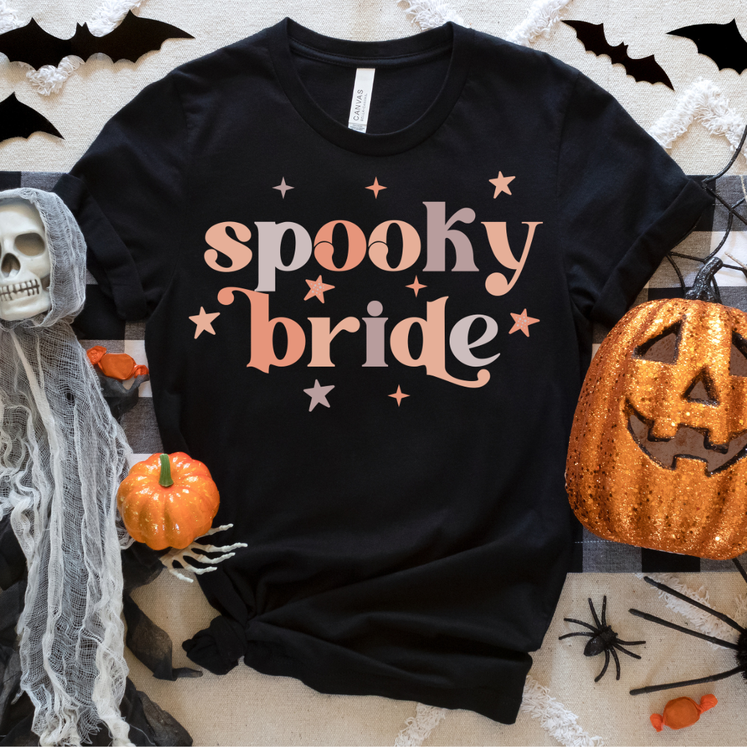 Spooky Bride Stars Tee or Sweatshirt