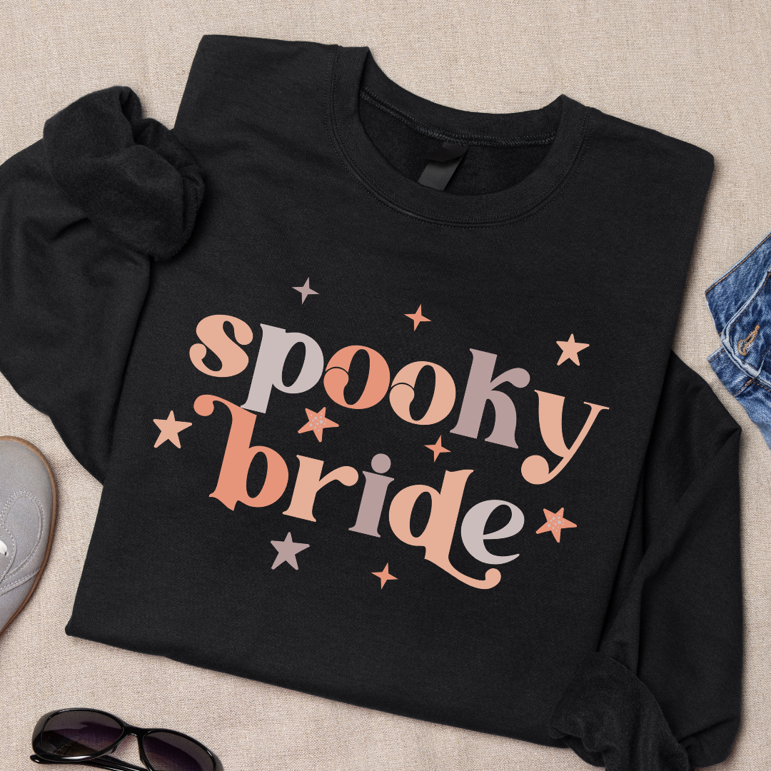 Spooky Bride Stars Tee or Sweatshirt
