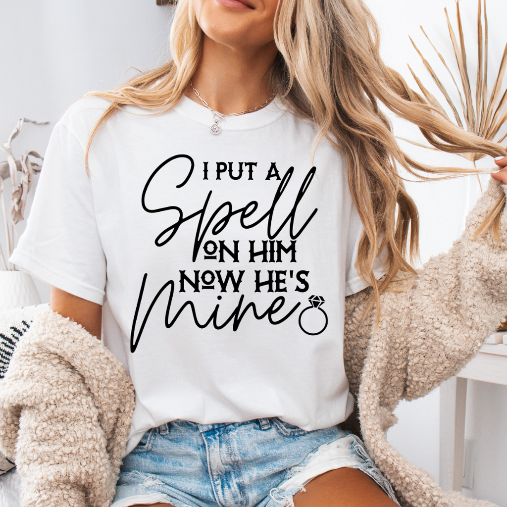 I put a spell on him tee or sweatshirt