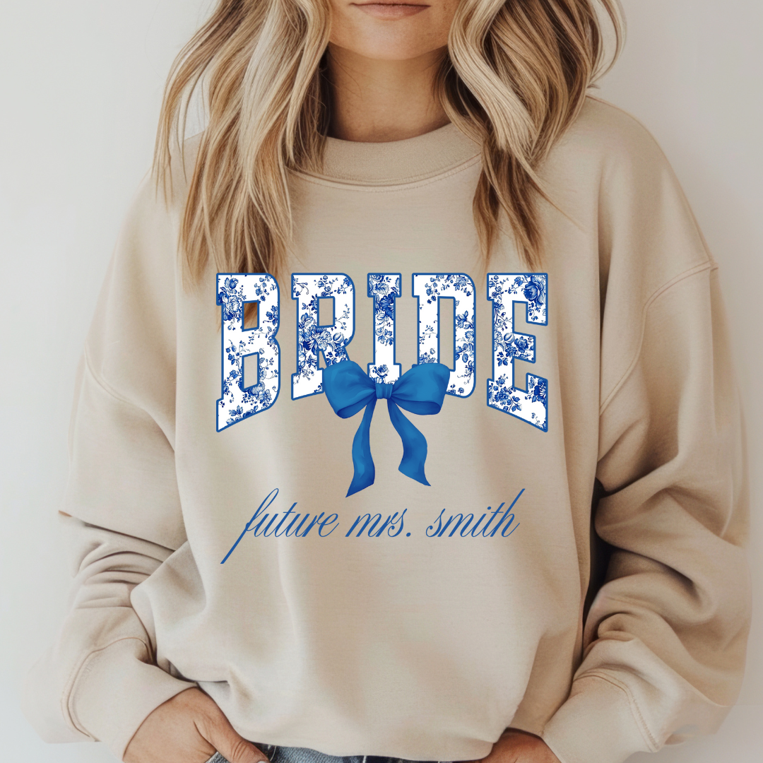 Personalized Floral Bride Tee