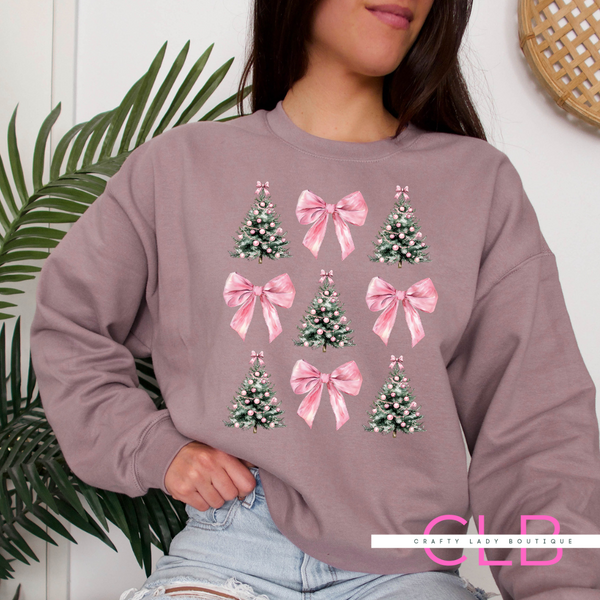 Trees & Bows Trendy Tee or Sweatshirt