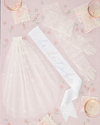 Tying the Knot Pack - sash, veil + gloves