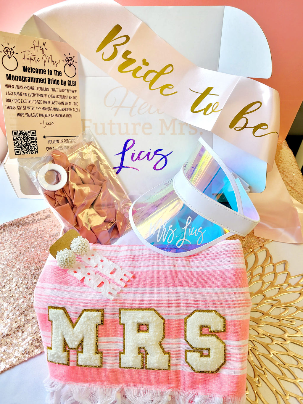 One-Time Mystery Monogrammed Bride Gift Box