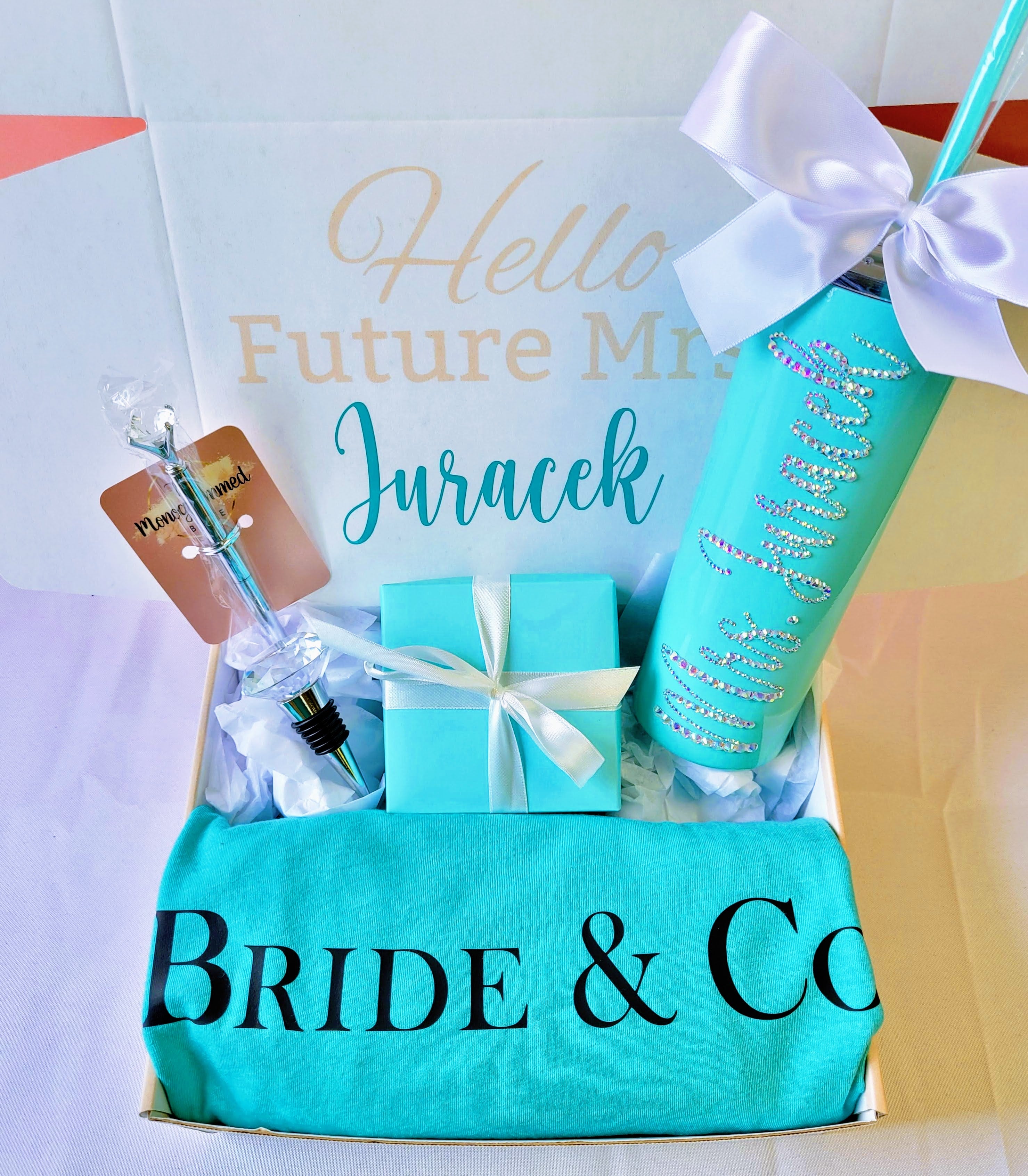 One-Time Mystery Monogrammed Bride Gift Box