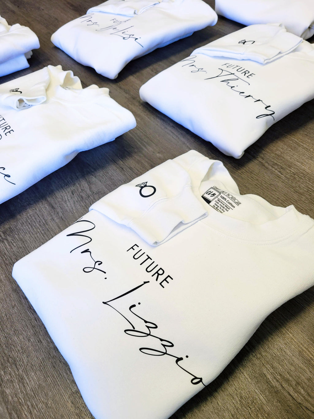 Personalized Future Mrs. Sweatshirt for the newly engaged Bride to Be