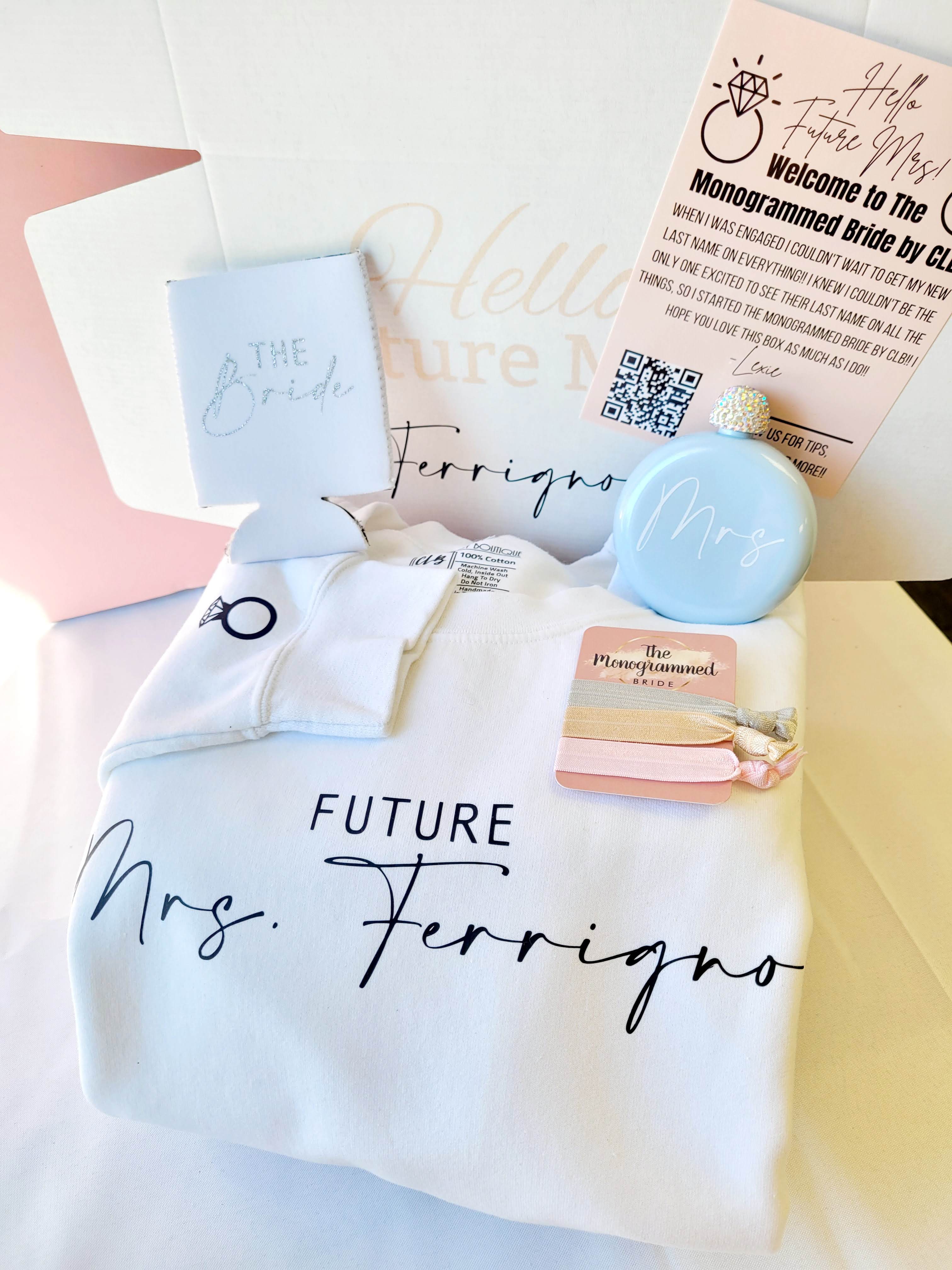 Personalized Future Mrs. Sweatshirt for the newly engaged Bride to Be