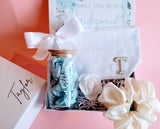 Blue + White Boho Bridesmaid proposal gift set