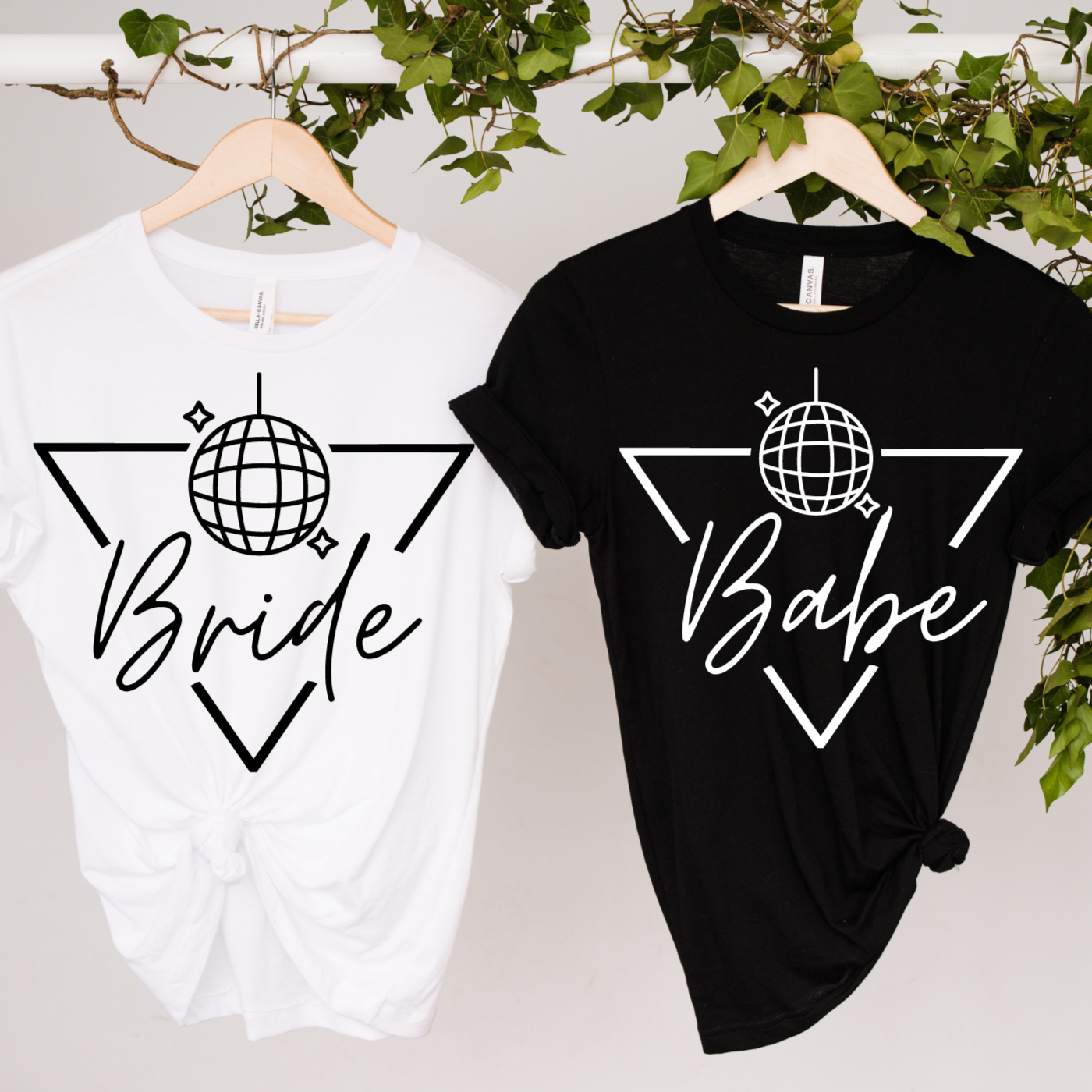 Disco Bride and Babe Bachelorette Party Tee