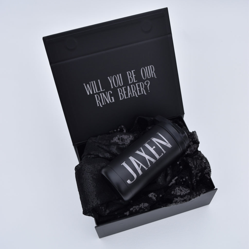 Personalized Ring Bearer Proposal Box