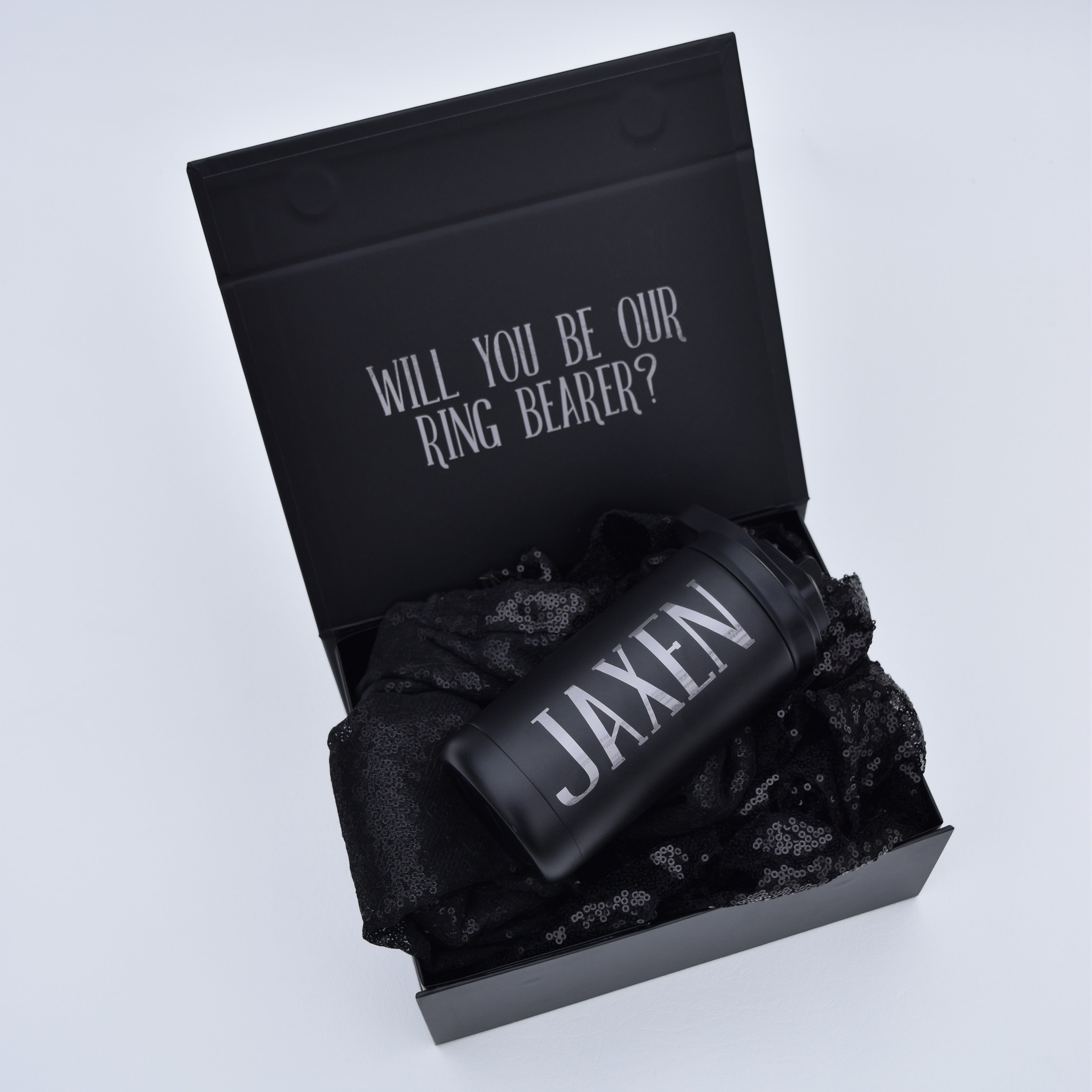 Personalized Ring Bearer Proposal Box