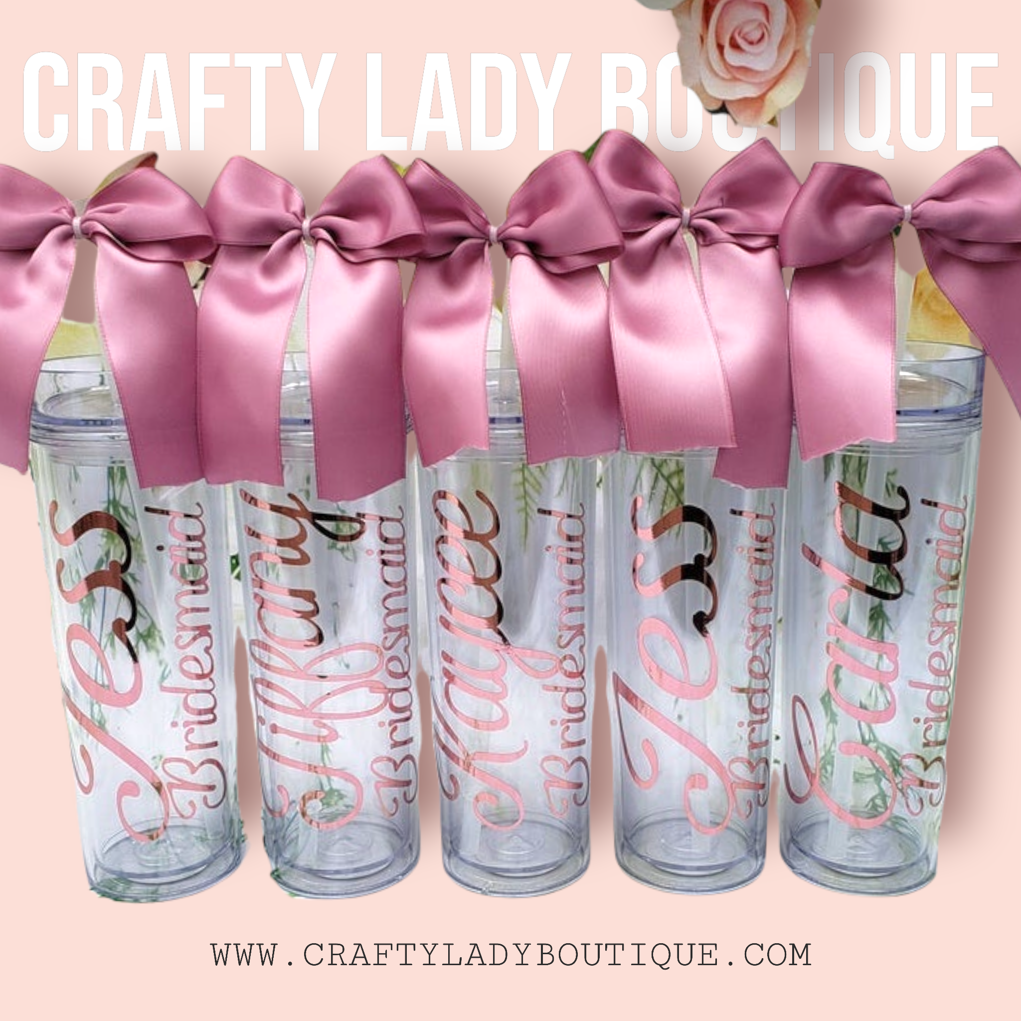 Personalized Bridesmaid Tumbler