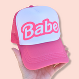 Hot Pink Babe Trucker Hat