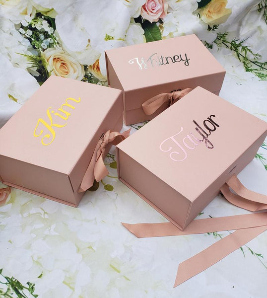 Personalized Gift Box with Bow – Crafty Lady Boutique