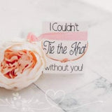 ~Tie the Knot~ Card, Bracelet and Hair Tie, bridesmaid gift