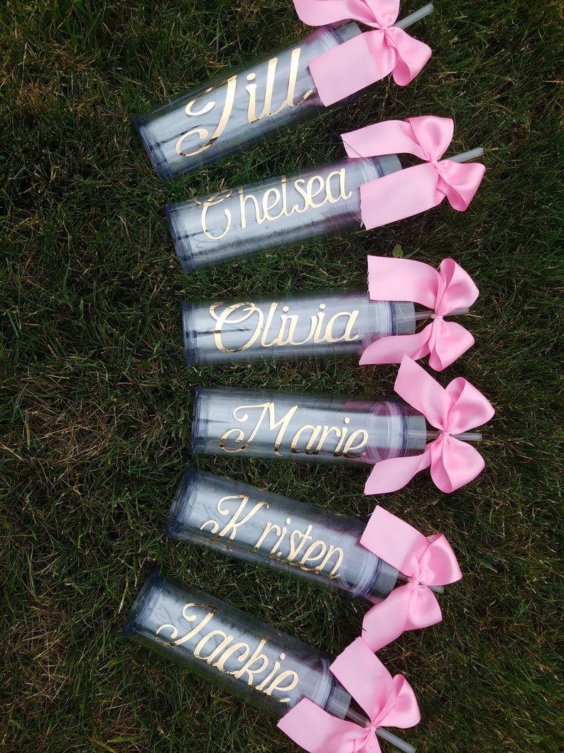 Personalized Bridesmaid Tumbler